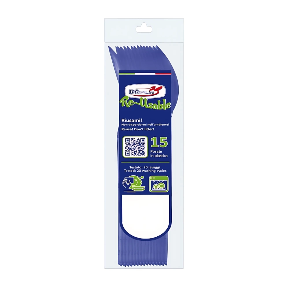 Cucchiai Compact Blu 15pz