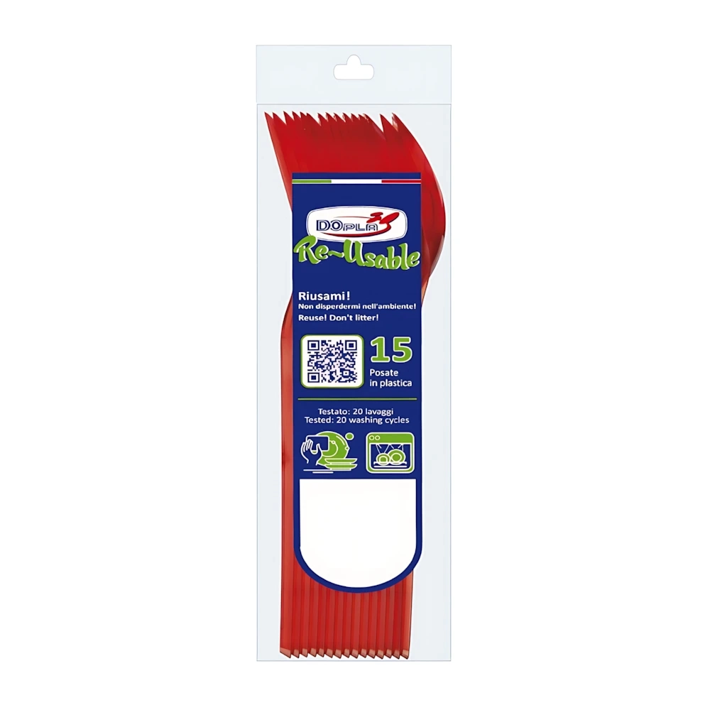 Cucchiai Compact Rosso 15pz