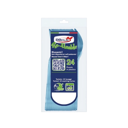 Cucchiaini Dessert Azzurri 24pz