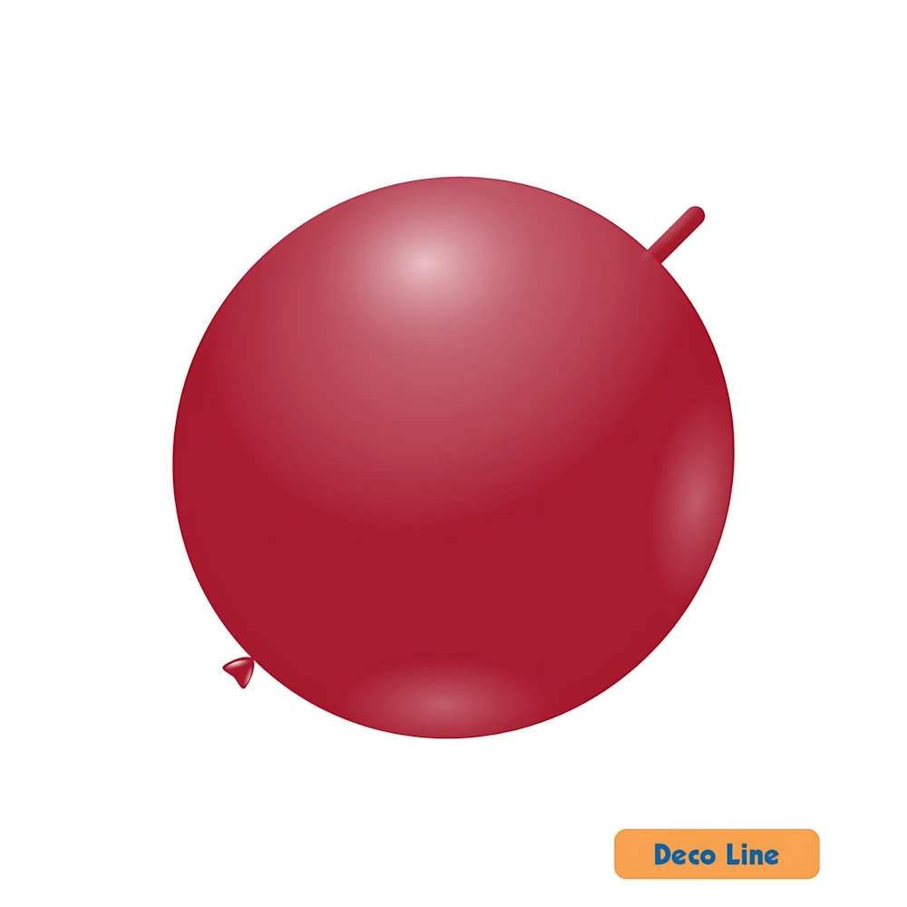 Palloncini link Deco Line pastello 18" (46cm) Rosso Rubino 232, 10pz.