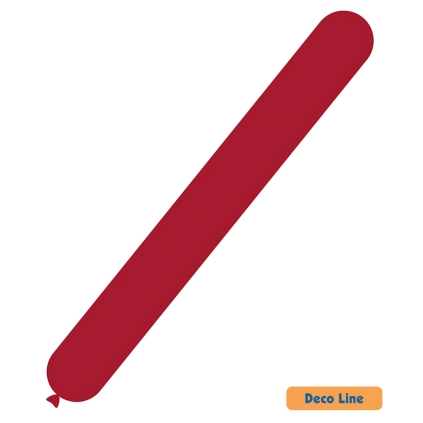 Palloncini modellabili 660 Deco Line pastello Rosso Rubino 232, 20pz.