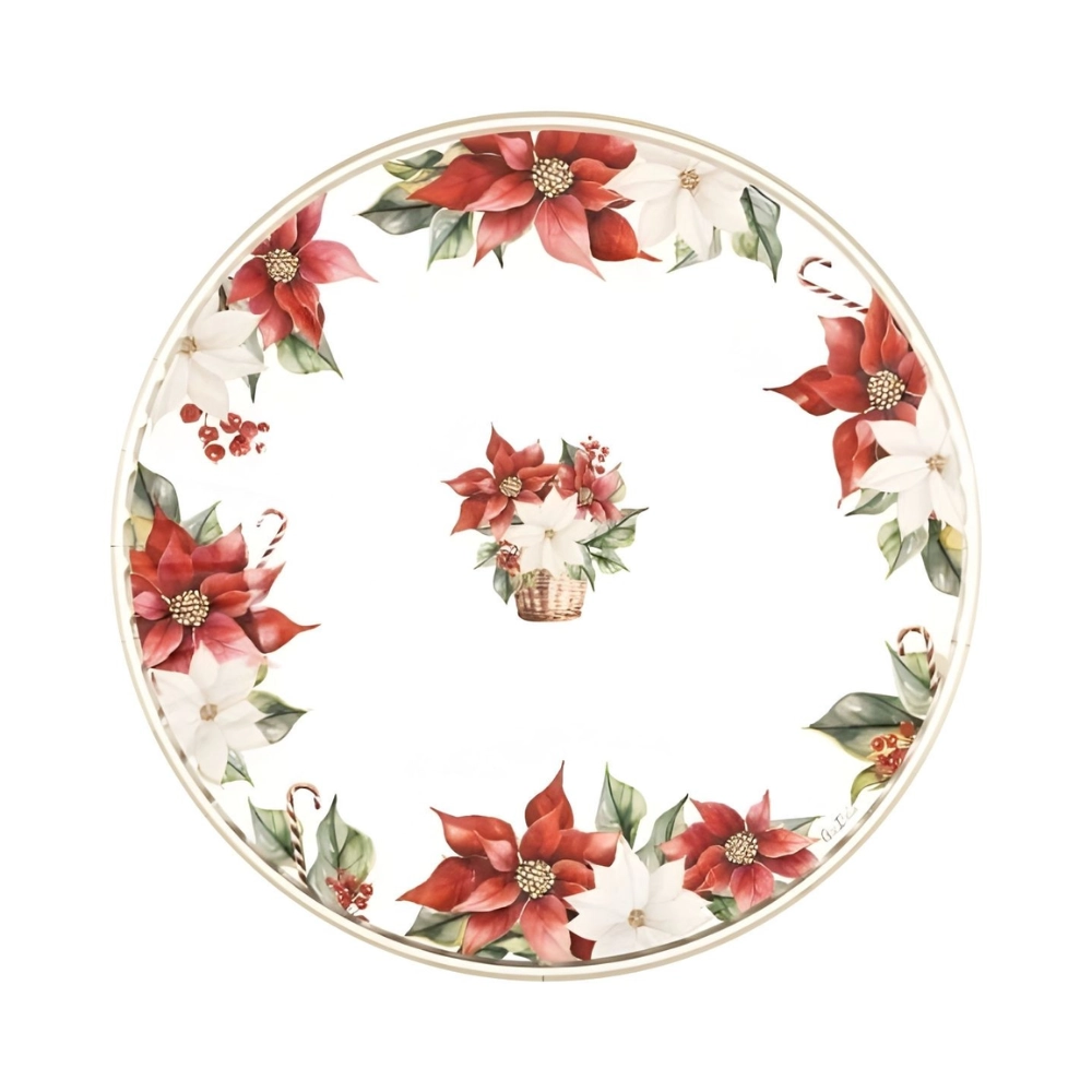 Piatti Stella di Natale 27cm, 8pz.