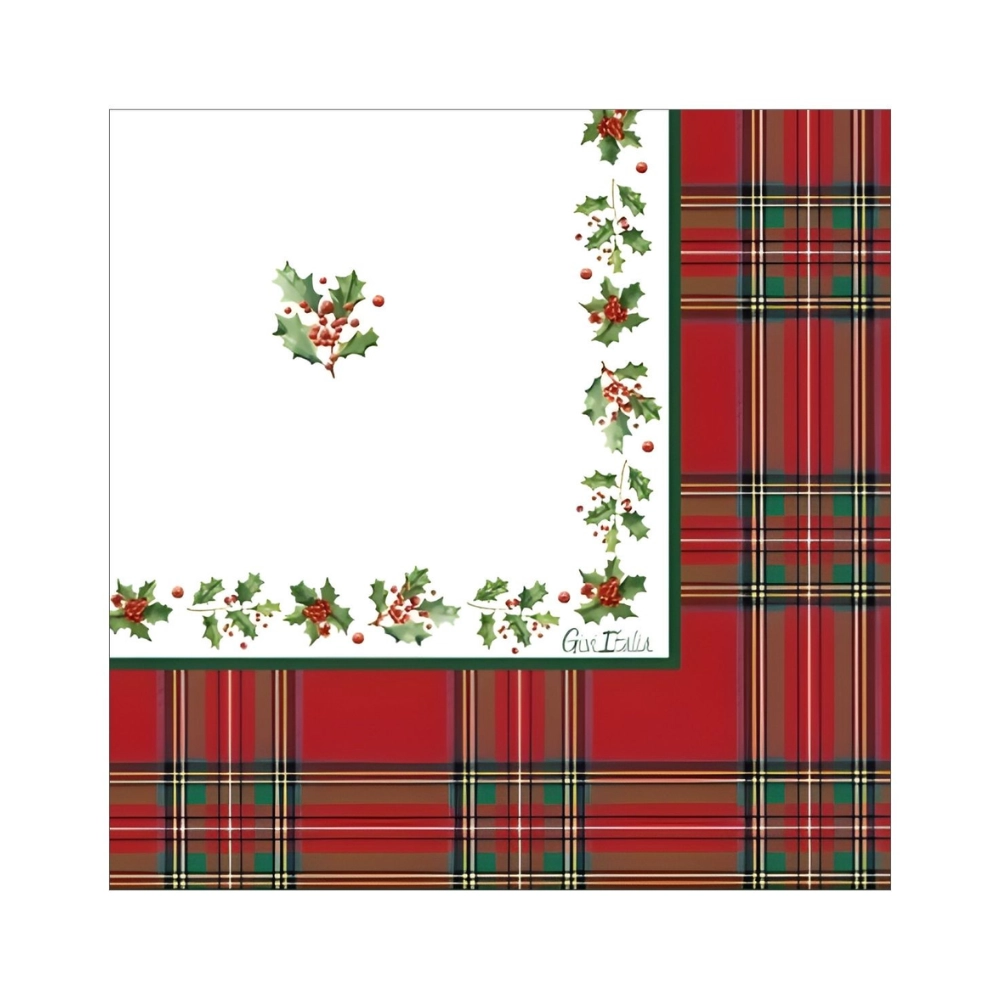 Tovaglioli Scottish Christmas 33x33cm, 16pz.