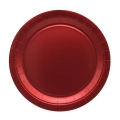 Piatti in carta 32cm Rosso metal – Confezione da 8 pezzi