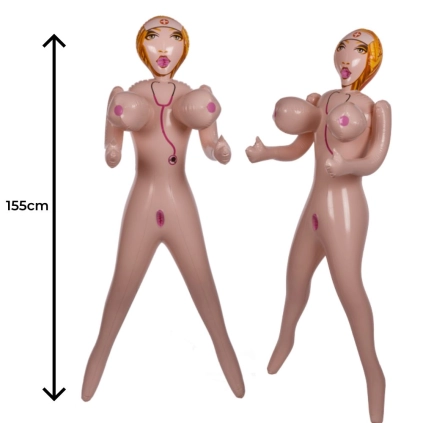 Bambola gonfiabile, Sexy infermiera alta 155cm, 1pz.