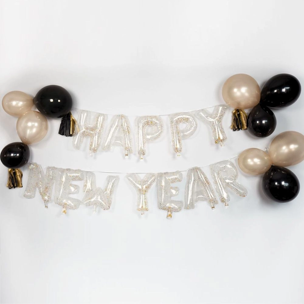 Kit Festone Happy New Year con valvola h14", 1pz.