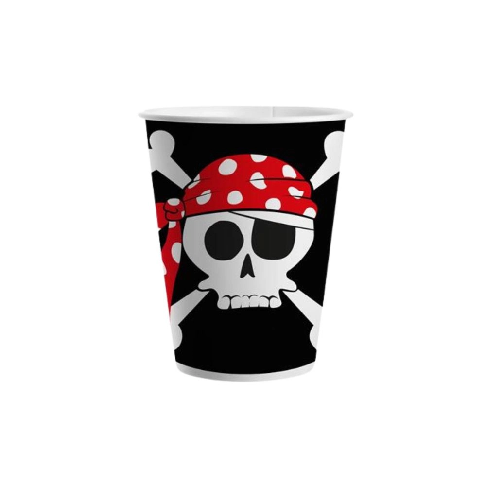 Bicchieri Pirata in Carta per Bevande 200ml - 8pz