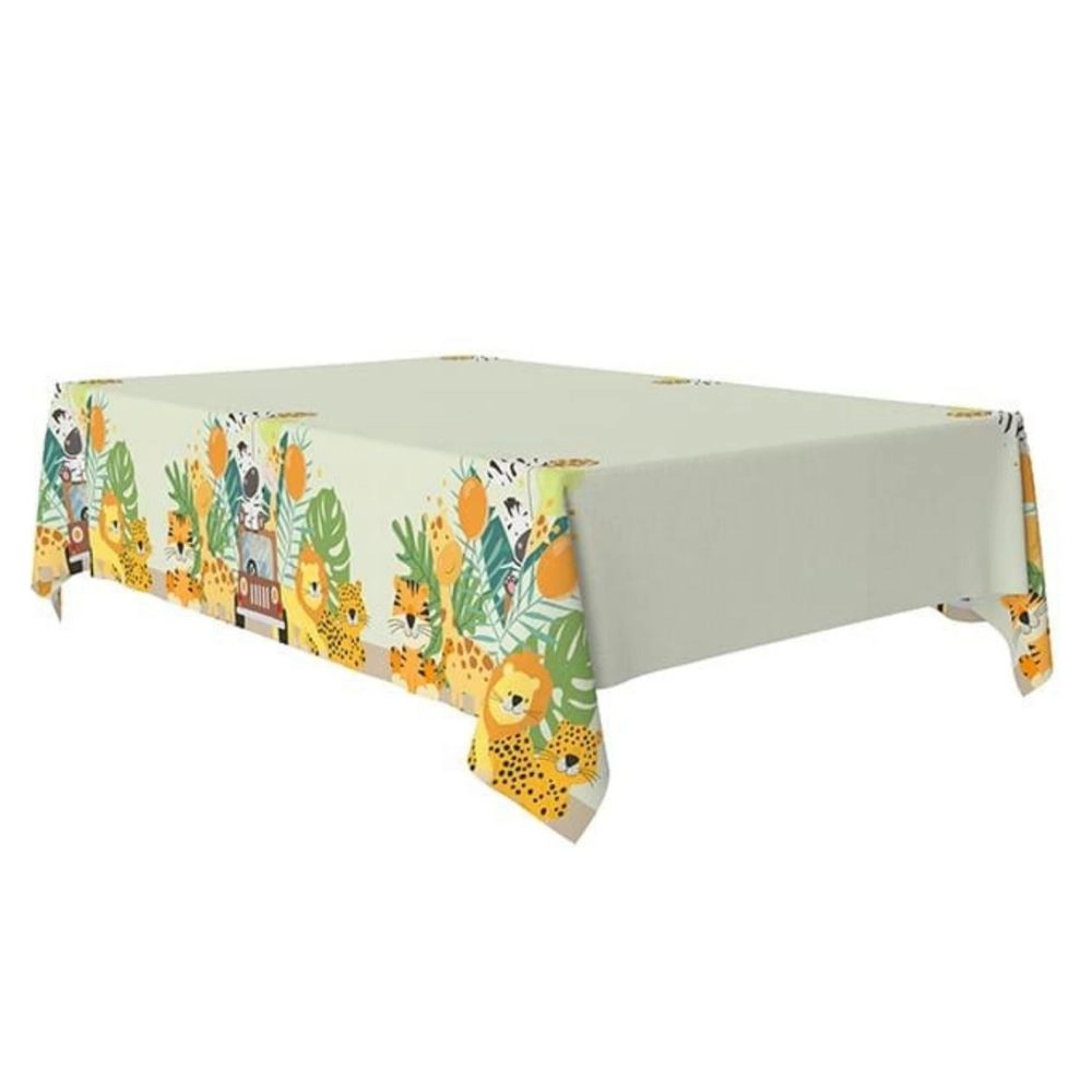 Tovaglia in Plastica Safari Animali della Giungla 120x180cm - 1pz
