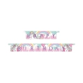 Festone Happy Birthday Unicorno Mix Fantasy Scritta