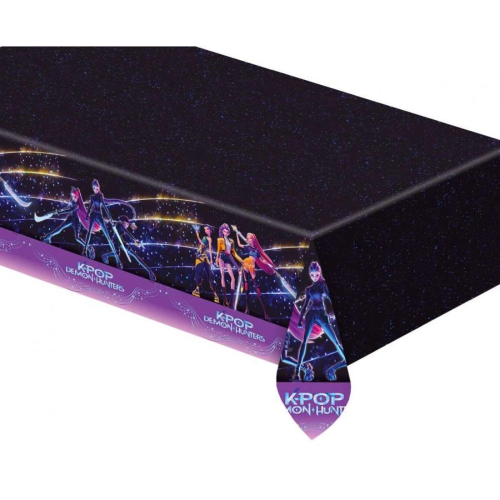 Tovaglia Plastica K-POP Demon Hunters copritavolo 120x180cm 1pz