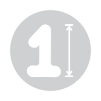 Numeri Argento Super 40''-101cm