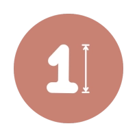 Numeri Rosa Gold mini 14''-35cm